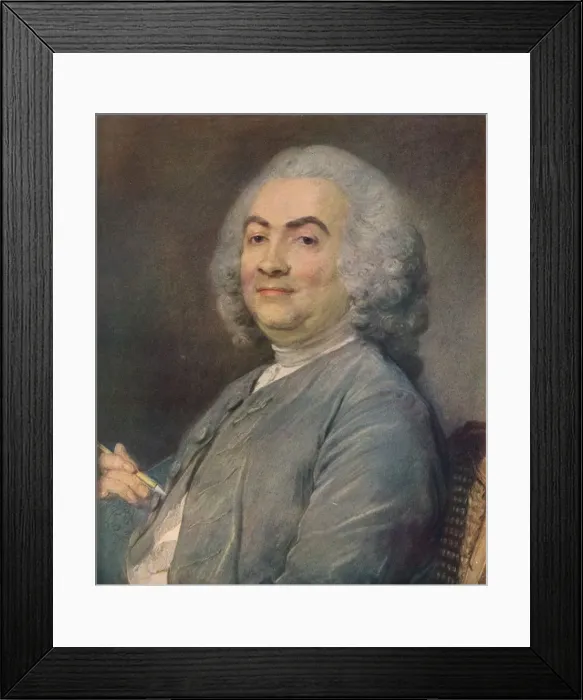Framed Print : Laurent Carrs, 1745. Artist: Jean-Baptiste Perronneau Framed Print : Laurent Carrs, 1745. Artist: Jean-Baptiste Perronneau