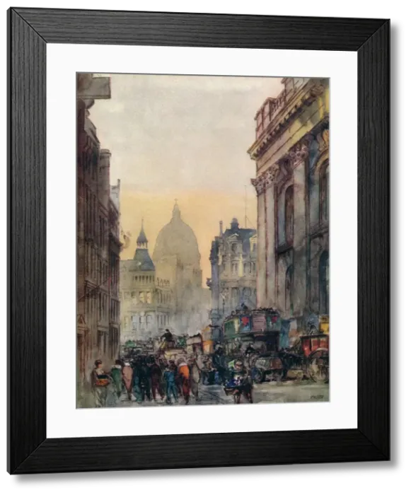 Framed Print : From Cornhill, c1906. Artist: William Monk Framed Print : From Cornhill, c1906. Artist: William Monk