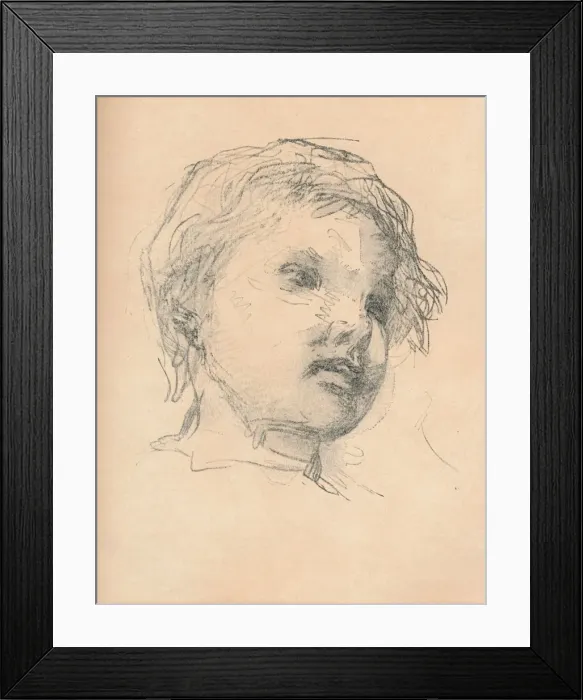 Framed Print : Sketch of a child, c1920. Artist: Matthias Marris Framed Print : Sketch of a child, c1920. Artist: Matthias Marris