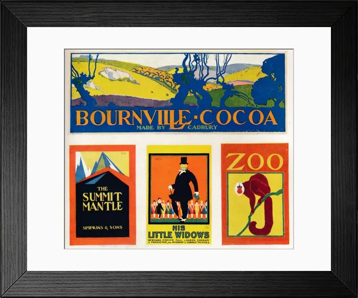 Framed Print : Posters, c1916. Artist: F Gregory Brown Framed Print : Posters, c1916. Artist: F Gregory Brown
