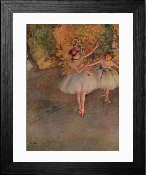 Framed Print : Two Dancers on Stage, 1874 Framed Print : Two Dancers on Stage, 1874