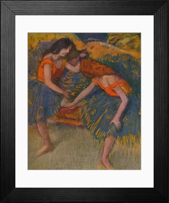 Framed Print : Deux Danseuses Corsages Jaunes, c1902. Artist: Edgar Degas Framed Print : Deux Danseuses Corsages Jaunes, c1902. Artist: Edgar Degas
