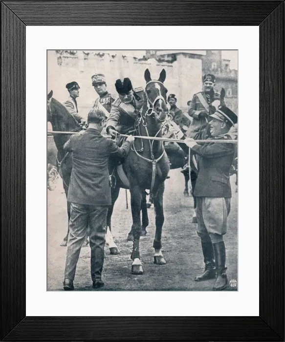 Framed Print : Benito Mussolini, Italian fascist leader, c1922-1933 Framed Print : Benito Mussolini, Italian fascist leader, c1922-1933