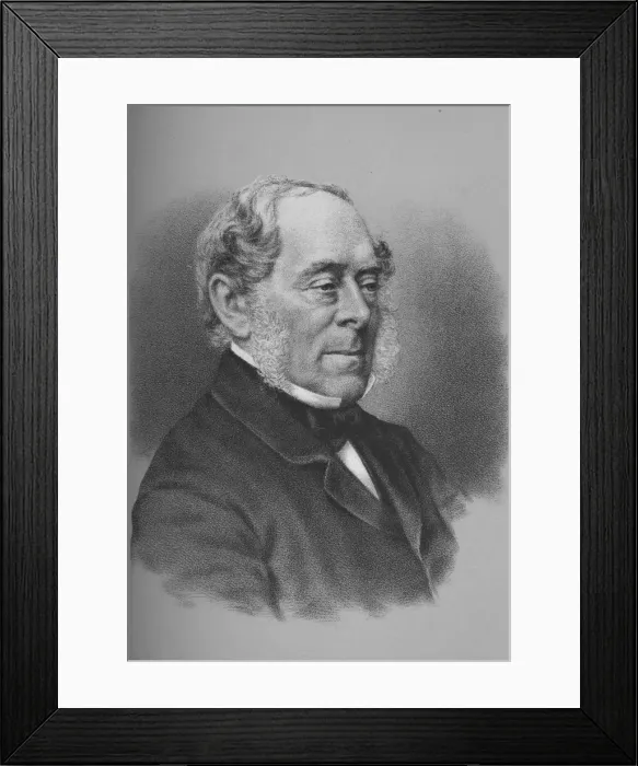 Framed Print : George Villiers, 4th Earl of Clarendon, British diplomat and politician, c1864 (1883) Framed Print : George Villiers, 4th Earl of Clarendon, British diplomat and politician, c1864 (1883)