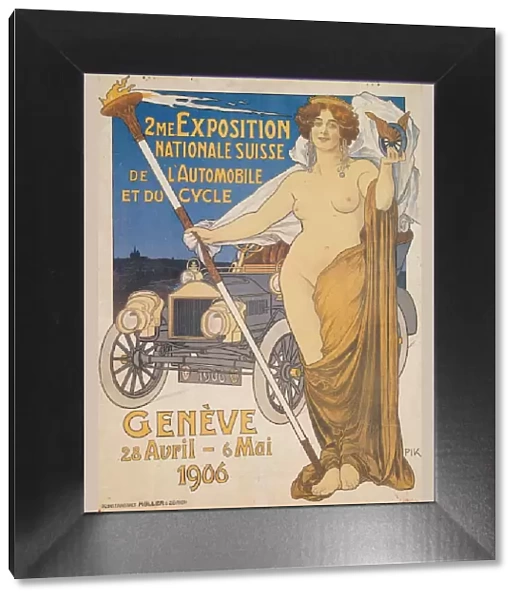 Advertisement for the Second Swiss National Car and Bicycle Exposition, Geneva, 1906