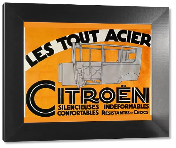 Advertisement for all-steel Citroen cars, c1924