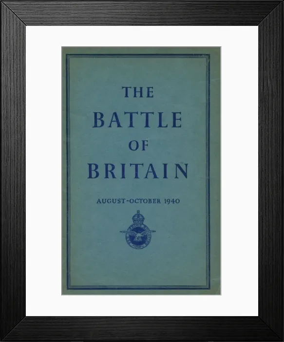 Framed Print : Front page of The Battle of Britain, 1940 Framed Print : Front page of The Battle of Britain, 1940
