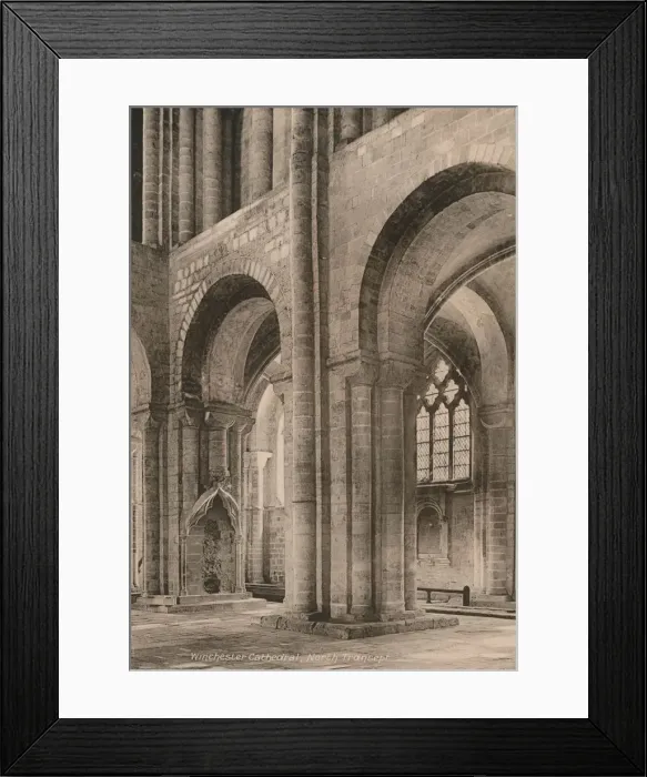 Framed Print : North transept of Winchester Cathedral, Hampshire, early 20th century(?) Framed Print : North transept of Winchester Cathedral, Hampshire, early 20th century(?)