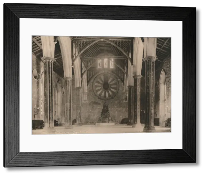 Framed Print : Great Hall of Winchester Castle, Hampshire, early 20th century(?) Framed Print : Great Hall of Winchester Castle, Hampshire, early 20th century(?)