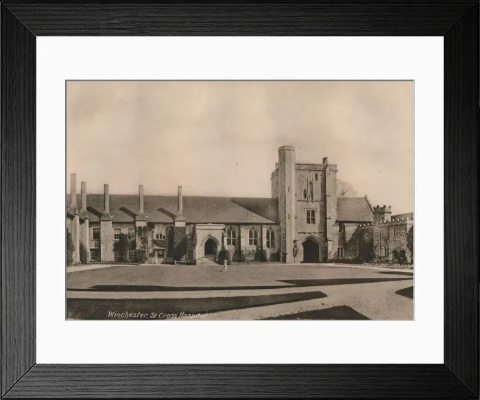 Framed Print : Hospital of St Cross, Winchester, Hampshire, early 20th century(?) Framed Print : Hospital of St Cross, Winchester, Hampshire, early 20th century(?)