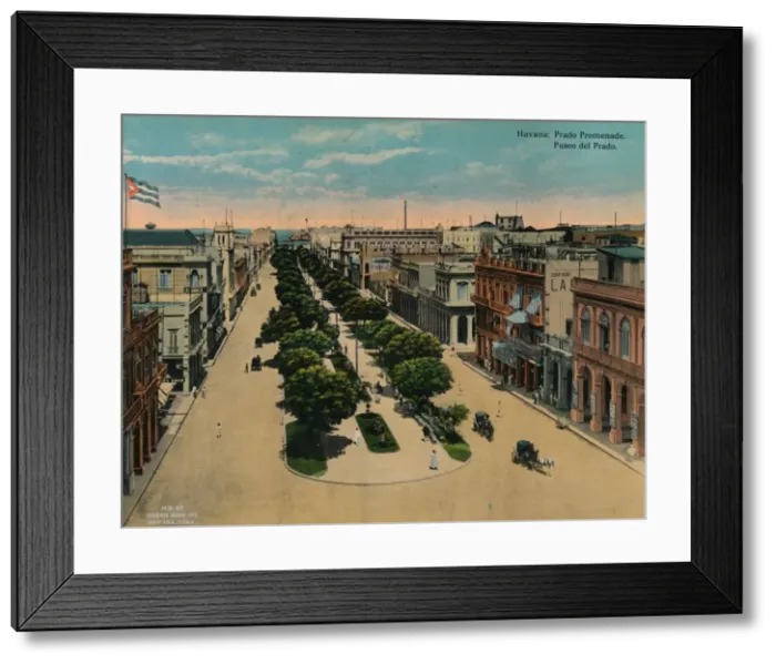 Framed Print : Paseo del Prado, Havana, Cuba, c1920 Framed Print : Paseo del Prado, Havana, Cuba, c1920
