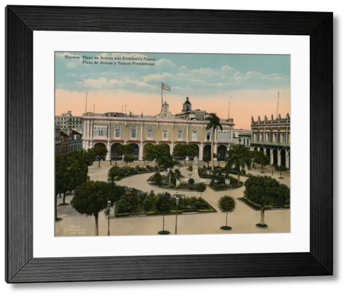 Framed Print : Plaza de Armas and Presidential Palace, Havana, Cuba, c1920 Framed Print : Plaza de Armas and Presidential Palace, Havana, Cuba, c1920