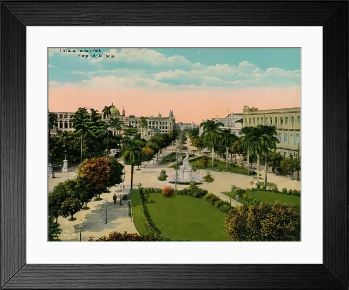 Framed Print : Parque de la India, Havana, Cuba, c1920 Framed Print : Parque de la India, Havana, Cuba, c1920