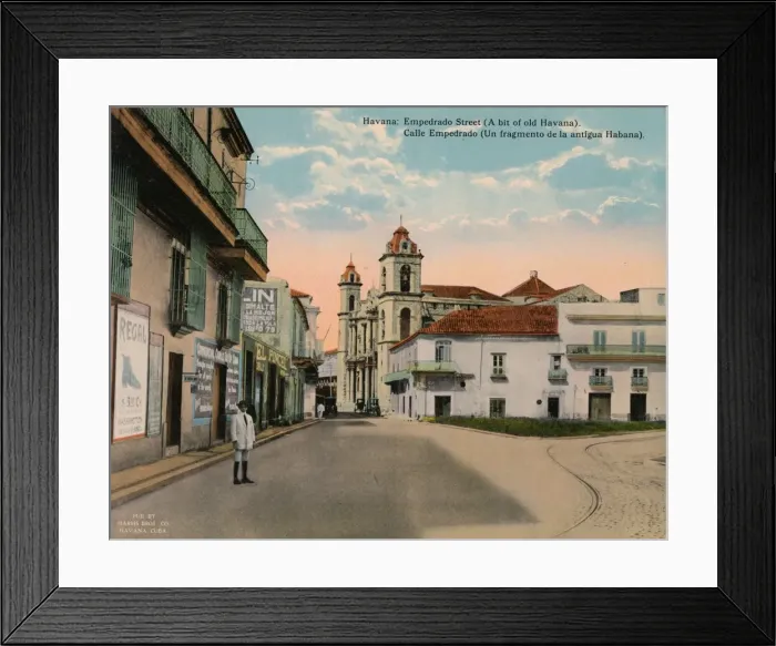 Framed Print : Calle Empedrado, Old Havana, Cuba, c1920 Framed Print : Calle Empedrado, Old Havana, Cuba, c1920