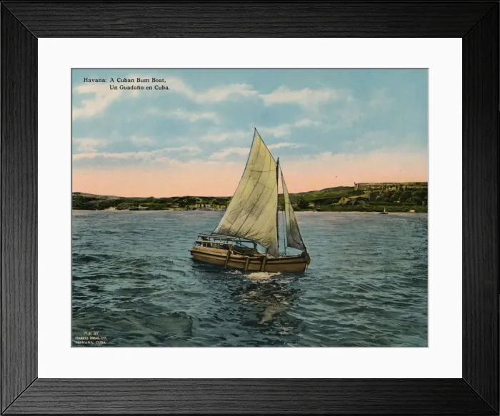 Framed Print : A Cuban bumboat, Havana, c1920 Framed Print : A Cuban bumboat, Havana, c1920