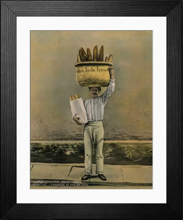 Framed Print : Cuban bread vendor, c1920 Framed Print : Cuban bread vendor, c1920