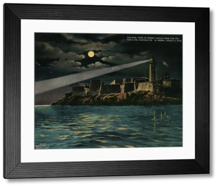 Framed Print : View of Morro Castle from the sea, Havana, Cuba, c1920 Framed Print : View of Morro Castle from the sea, Havana, Cuba, c1920