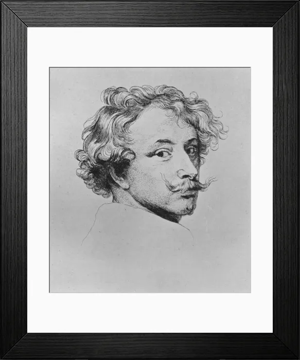 Framed Print : Portrait of Vandyck, 1635. Artist: Anthony van Dyck Framed Print : Portrait of Vandyck, 1635. Artist: Anthony van Dyck