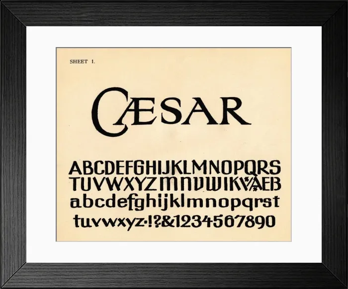 Framed Print : Sheet 1, from a portfolio of alphabets, 1929 Framed Print : Sheet 1, from a portfolio of alphabets, 1929