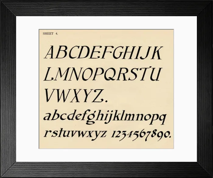 Framed Print : Sheet 4, from a portfolio of alphabets, 1929 Framed Print : Sheet 4, from a portfolio of alphabets, 1929