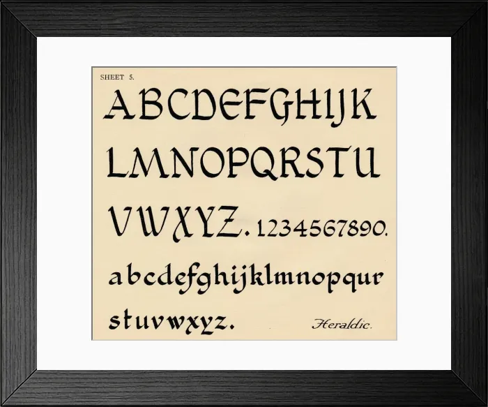 Framed Print : Sheet 5, from a portfolio of alphabets, 1929 Framed Print : Sheet 5, from a portfolio of alphabets, 1929