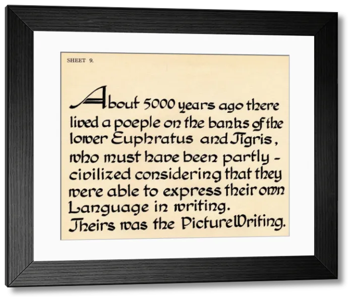 Framed Print : Sheet 9, from a portfolio of alphabets, 1929 Framed Print : Sheet 9, from a portfolio of alphabets, 1929
