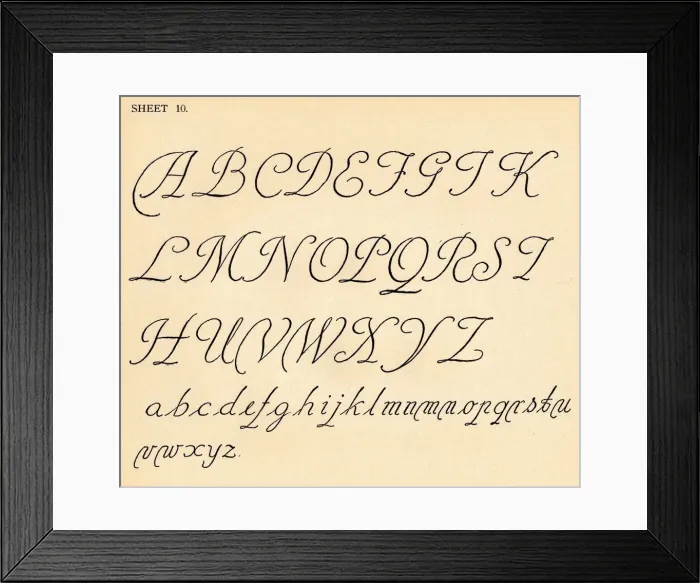 Framed Print : Sheet 10, from a portfolio of alphabets, 1929 Framed Print : Sheet 10, from a portfolio of alphabets, 1929
