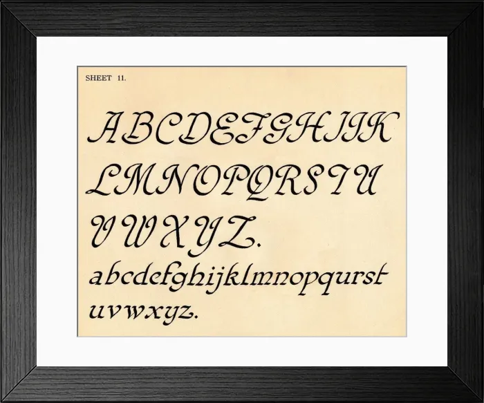 Framed Print : Sheet 11, from a portfolio of alphabets, 1929 Framed Print : Sheet 11, from a portfolio of alphabets, 1929