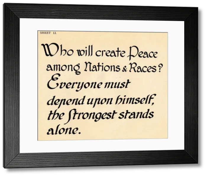 Framed Print : Sheet 13, from a portfolio of alphabets, 1929 Framed Print : Sheet 13, from a portfolio of alphabets, 1929