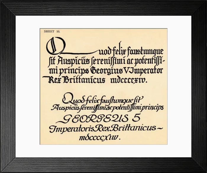 Framed Print : Sheet 16, from a portfolio of alphabets, 1929 Framed Print : Sheet 16, from a portfolio of alphabets, 1929