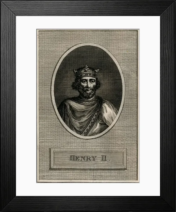 Framed Print : King Henry II, 1793 Framed Print : King Henry II, 1793