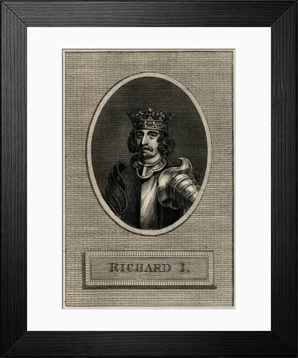 Framed Print : King Richard I, 1793 Framed Print : King Richard I, 1793