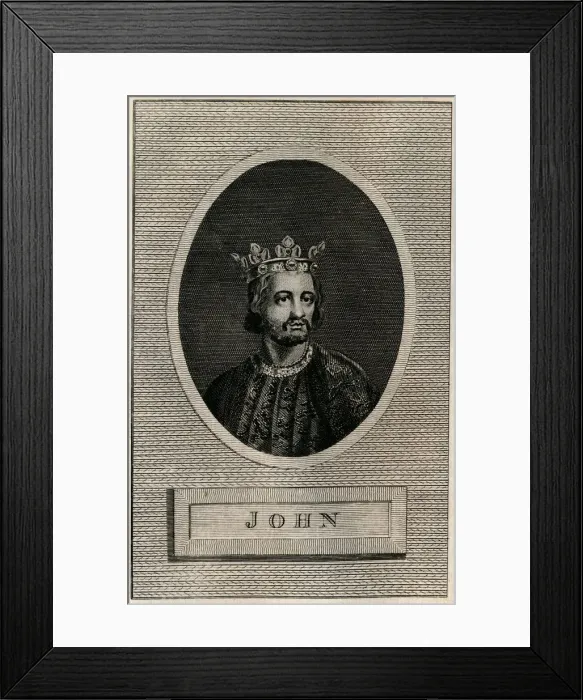 Framed Print : King John, 1793