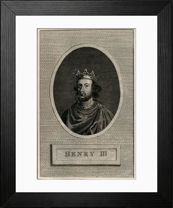 Framed Print : King Henry III, 1793 Framed Print : King Henry III, 1793