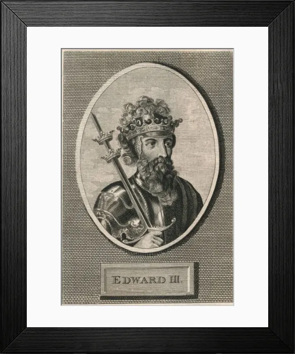 Framed Print : King Edward III, 1793 Framed Print : King Edward III, 1793