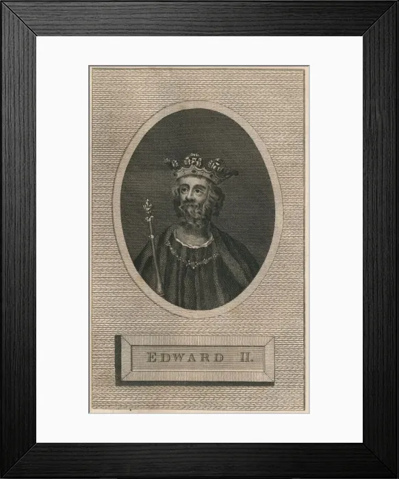 Framed Print : King Edward II, 1793 Framed Print : King Edward II, 1793