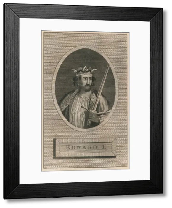 Framed Print : King Edward I, 1793 Framed Print : King Edward I, 1793