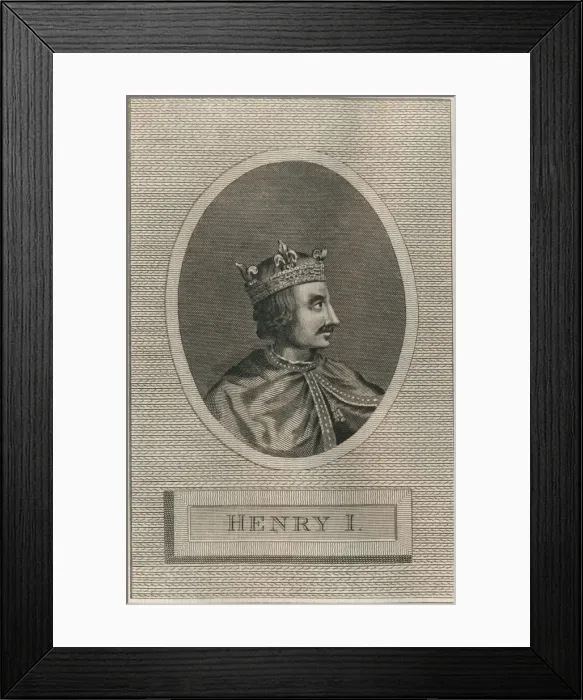 Framed Print : King Henry I, 1793
