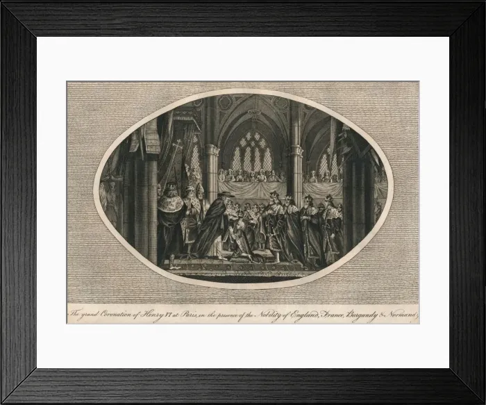 Framed Print : The grand coronation of Henry VI of England in Paris, 1431 (1793) Framed Print : The grand coronation of Henry VI of England in Paris, 1431 (1793)