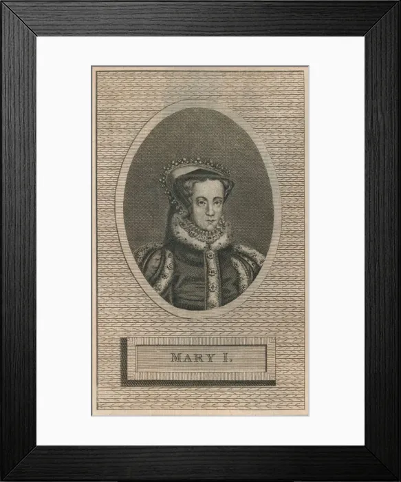 Framed Print : Queen Mary I, 1793 Framed Print : Queen Mary I, 1793