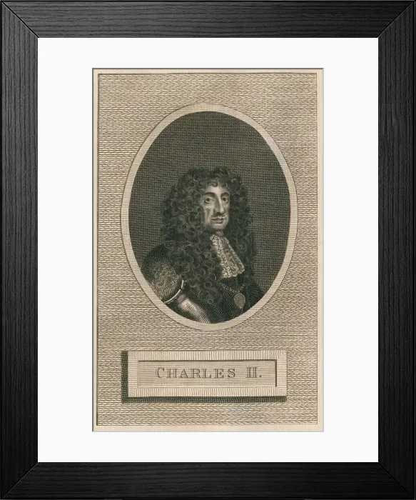Framed Print : King Charles II, 1793 Framed Print : King Charles II, 1793