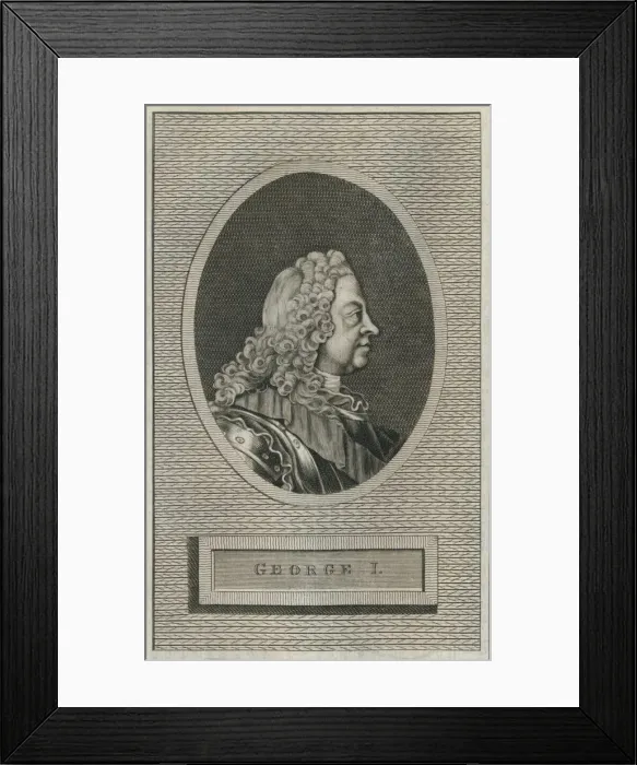 Framed Print : King George I, 1793 Framed Print : King George I, 1793