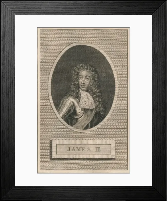 Framed Print : King James II, 1793 Framed Print : King James II, 1793