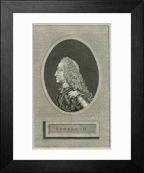 Framed Print : King George II, 1793 Framed Print : King George II, 1793