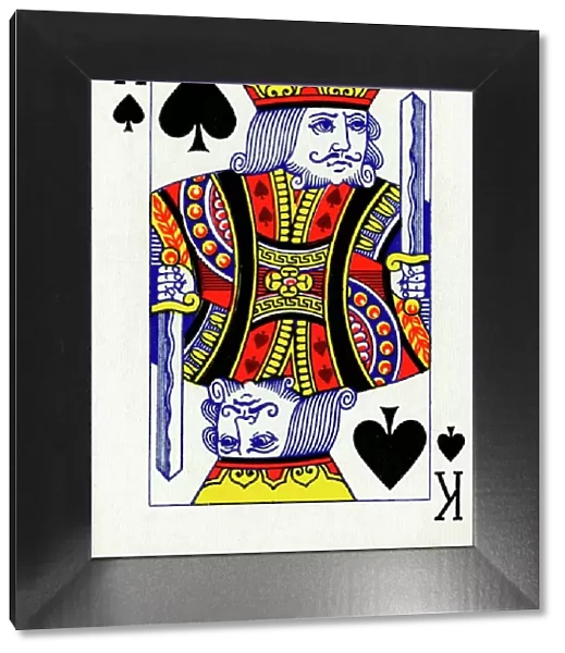 King of Spades from a deck of Goodall & Son Ltd. playing cards, c1940