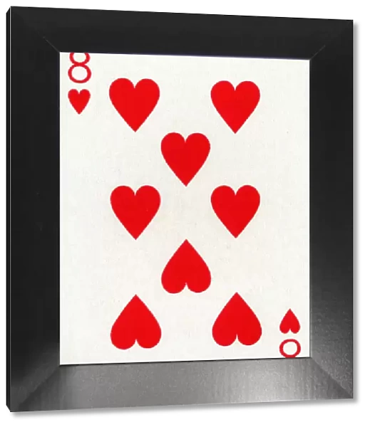 8 of Hearts from a deck of Goodall & Son Ltd. playing cards, c1940