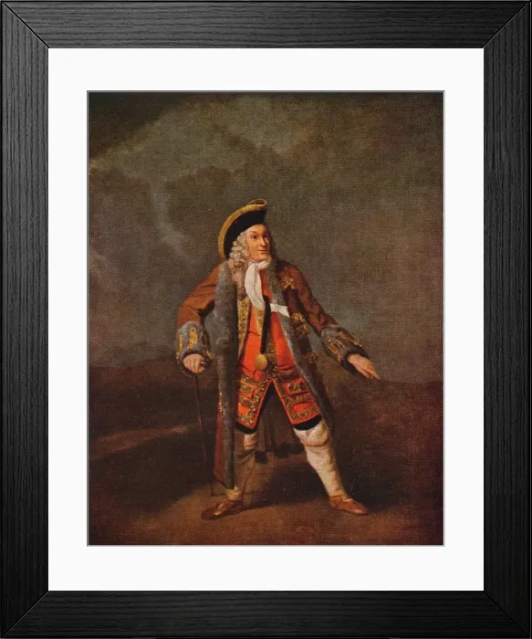 Framed Print : Garrick as Lord Chalkstone, c1740 (1948). Artist: Johan Zoffany Framed Print : Garrick as Lord Chalkstone, c1740 (1948). Artist: Johan Zoffany