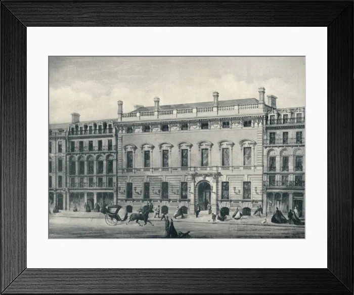 Framed Print : Garrick Club and Adjoining Buildings, c1860. Artist: Frederick Marrable Framed Print : Garrick Club and Adjoining Buildings, c1860. Artist: Frederick Marrable