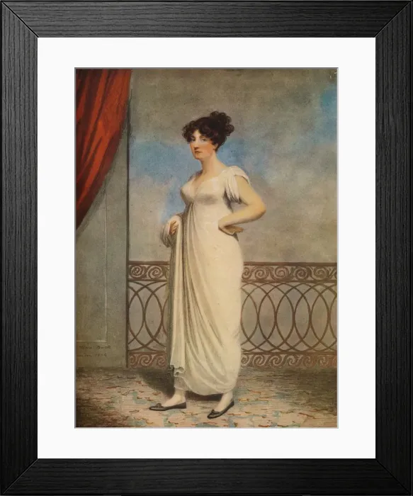 Framed Print : Portrait of a Lady, 1804. Artist: Adam Buck Framed Print : Portrait of a Lady, 1804. Artist: Adam Buck