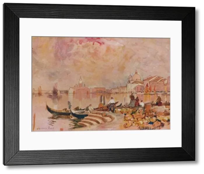 Framed Print : Evening Glow, Venice, c1895. Artist: Alfred Edward East Framed Print : Evening Glow, Venice, c1895. Artist: Alfred Edward East